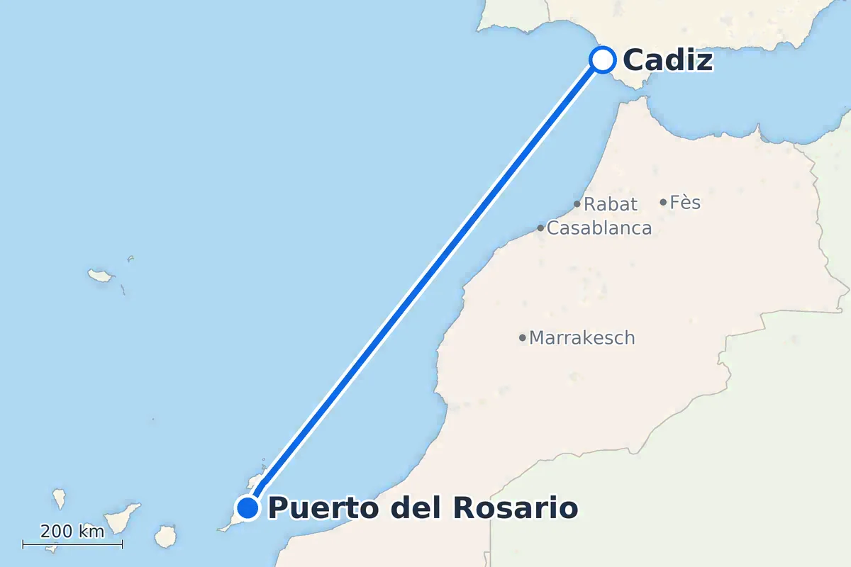 Cádiz - Puerto del Rosario